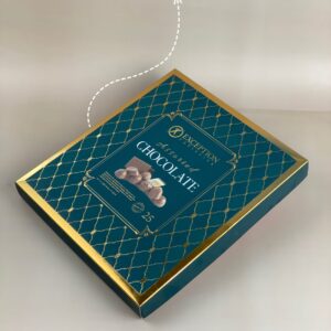 علبة شوكولاتة فاخرة ربع كيلو بطباعة ديجيتال