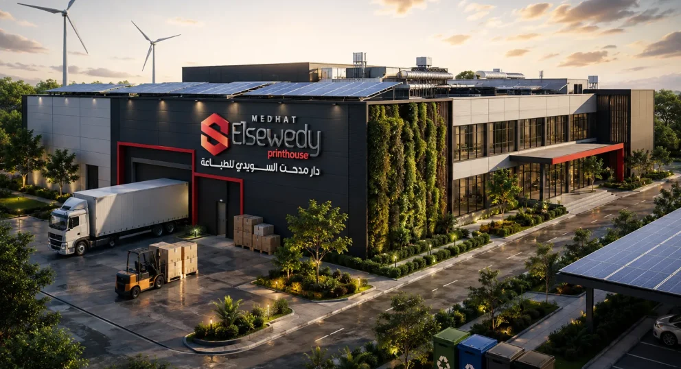 مصنع صديق للبيئة رؤية دار السويدي للطباعة الخضراء